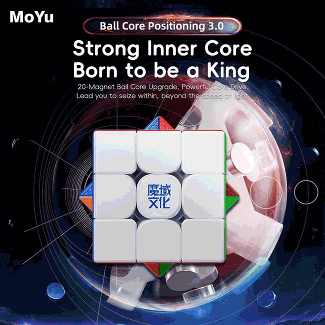 MoYu WeiLong WRM V9 20-Magnet Ball Core 3x3x3 Speed Cube Stickerless